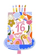 sweet 16 birthday met een taart